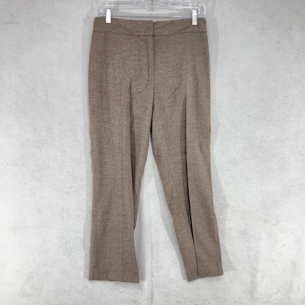 Escada Brown Wool Cashmere Dress Pants Lined Womens Size EU 36 (US 30 X 24)